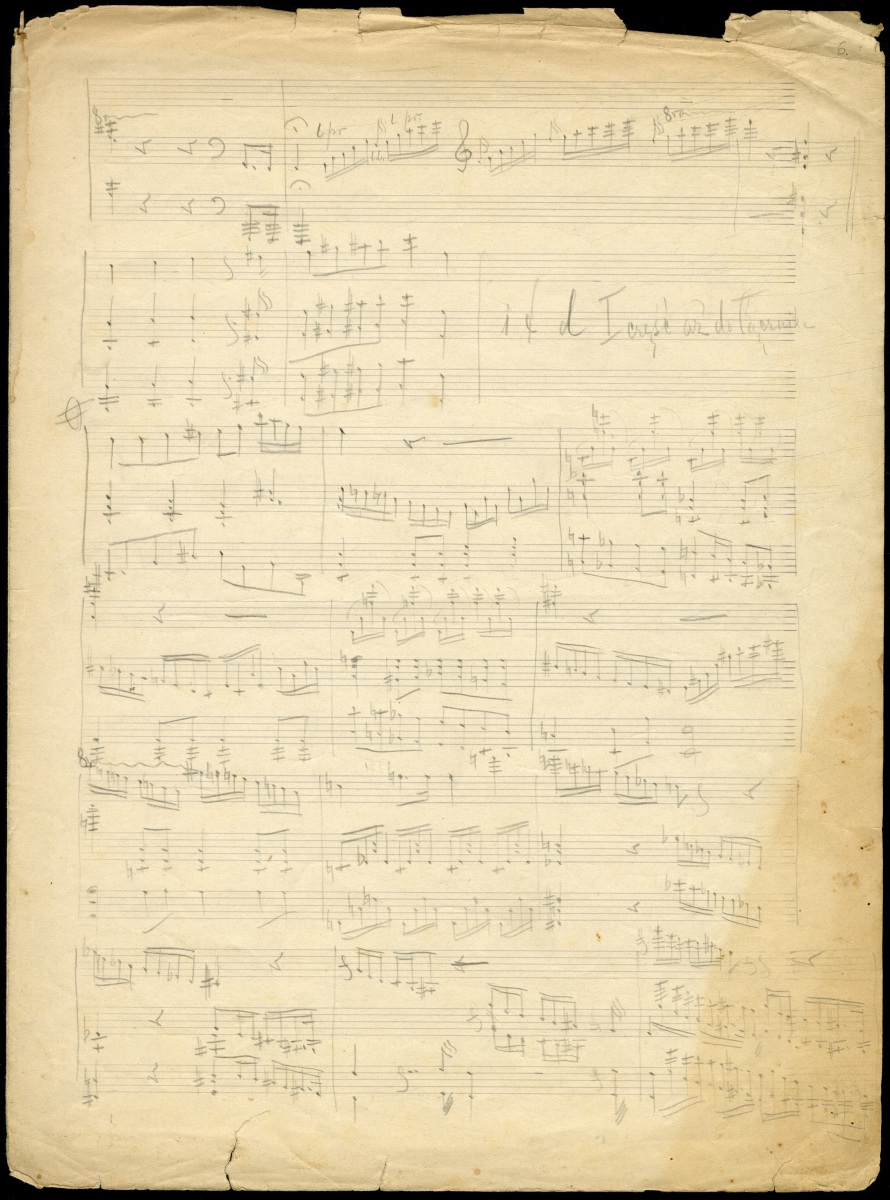 M. K. Čiurlionis manuscript