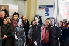 Parodos „Keliaujantys muzikantai“ atidarymas Varėnos geležinkelio stotyje