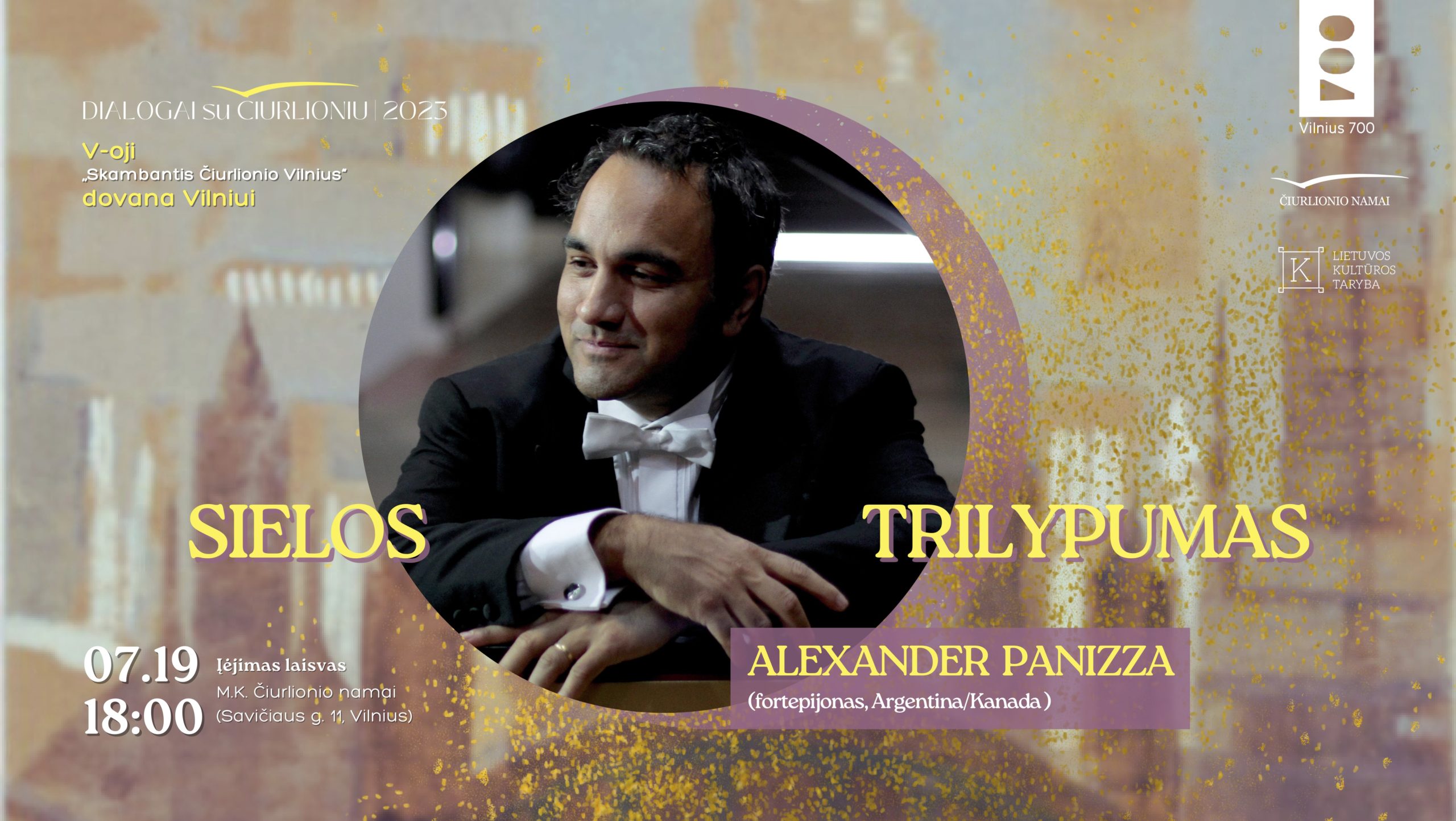 „Sielos trilypumas“: Alexander Panizza (fortepijonas, Argentina / Kanada)