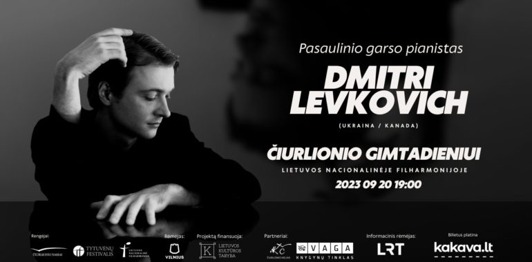 M. K. Čiurlionio gimtadieniui: fortepijono žvaigždė DMITRI LEVKOVICH