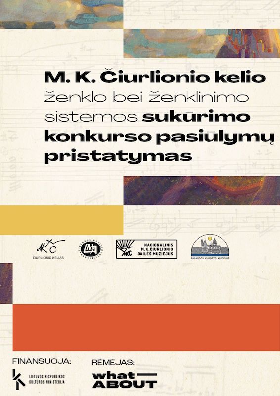 M. K. Čiurlionio kelio ženklo bei ženklinimo sistemos sukūrimo konkurso pasiūlymų pristatymas