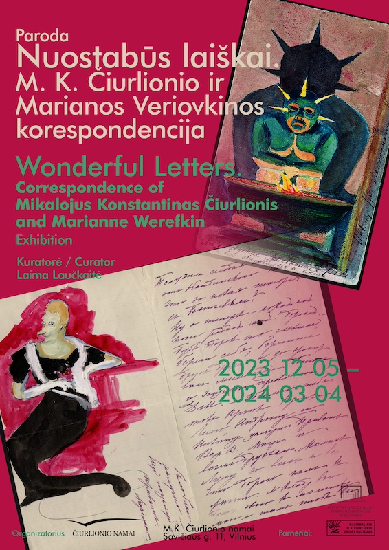EXHIBITION “Wonderful Letters. Correspondence of Mikalojus Konstantinas Čiurlionis and Marianne Werefkin“