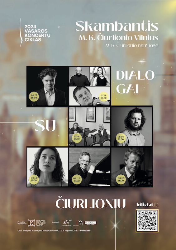 Trečiajame koncertų ciklo „Skambantis M. K. Čiurlionio Vilnius“ sezone – gaivi, subalansuota klasikinė muzika