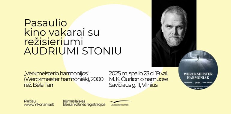 Kino vakaras M. K. Čiurlionio namuose