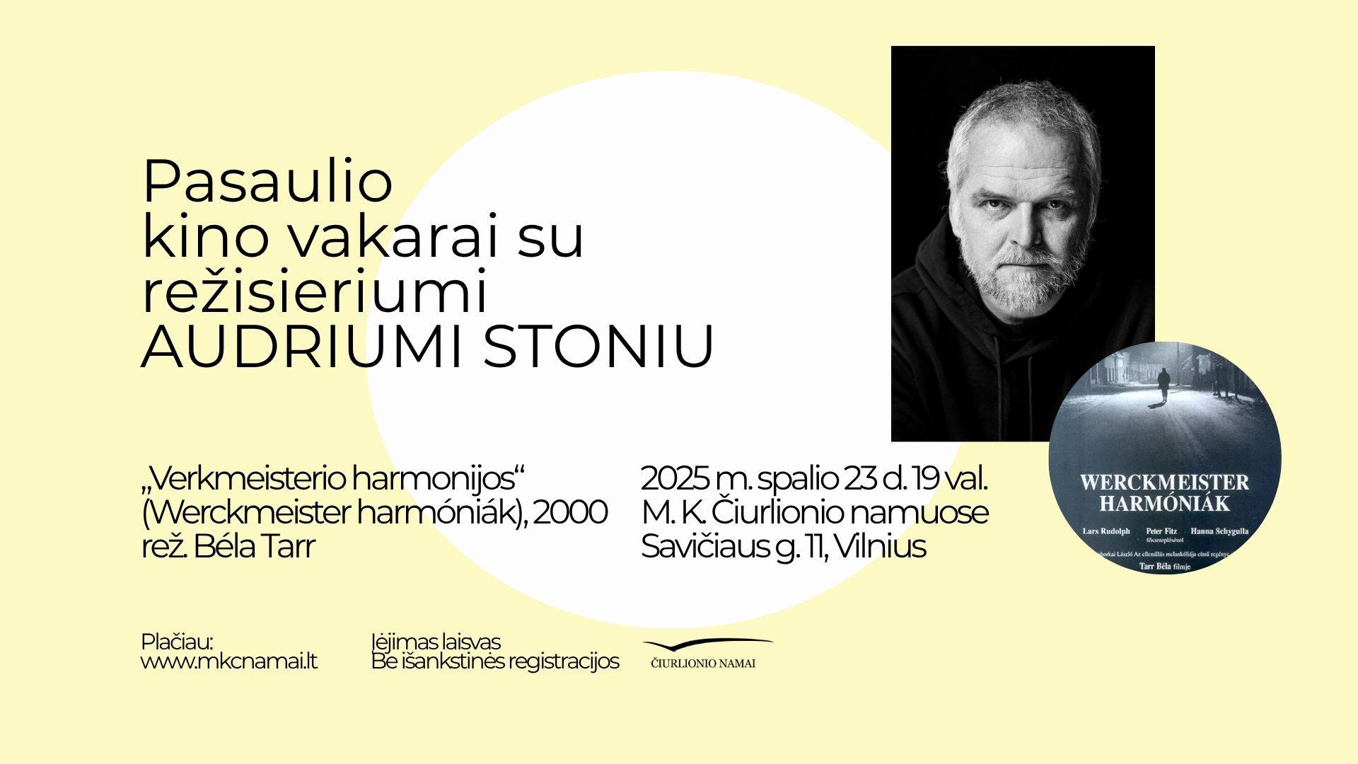 Kino vakaras M. K. Čiurlionio namuose